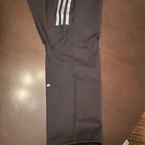 Adidas Womens Black Leggings with Stripes size 3X